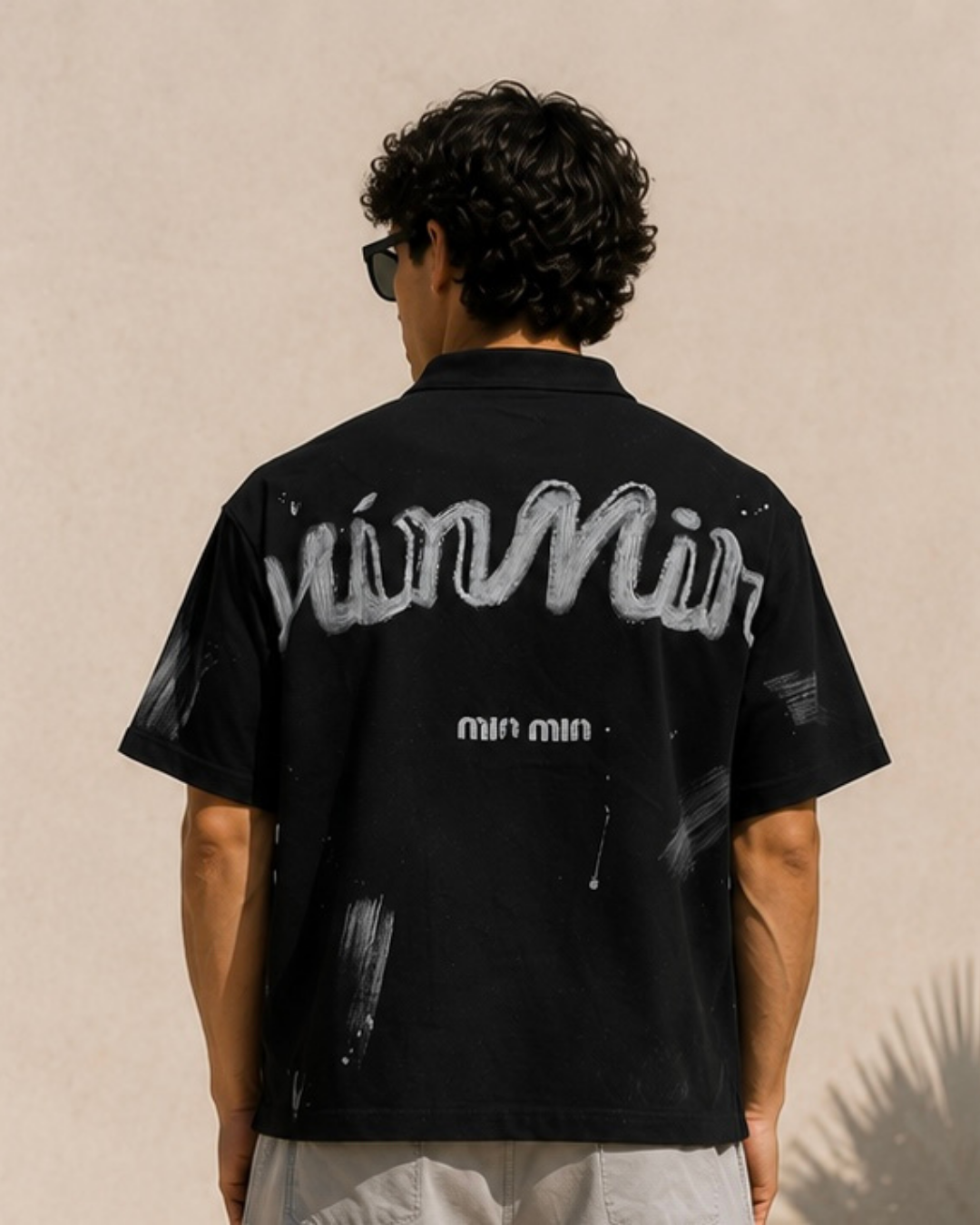 Back Print Shirt – Black