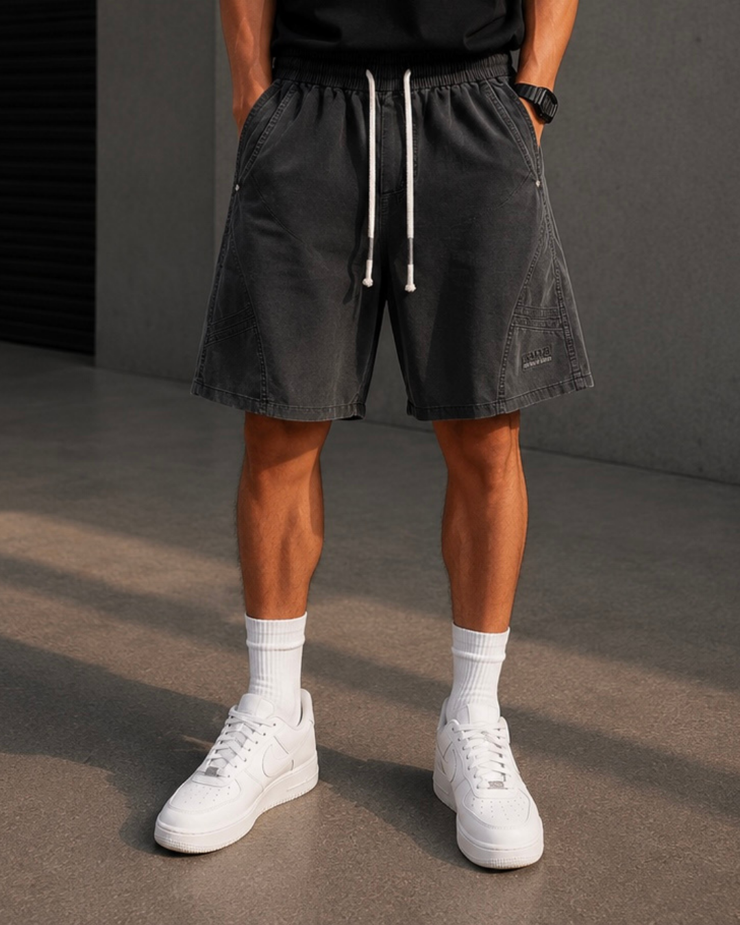 Craft Shorts – Washed Black