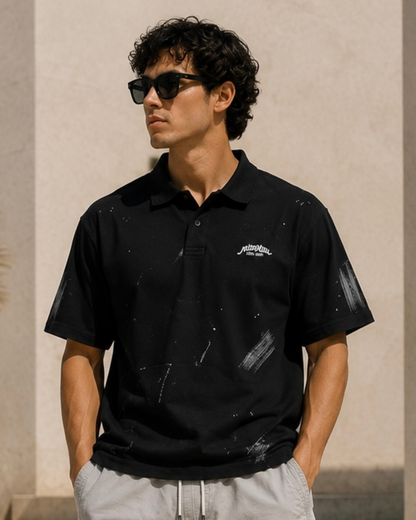 Back Print Shirt – Black