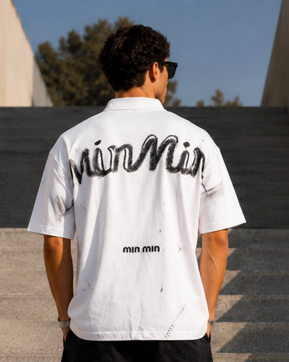 Back Print Shirt - White