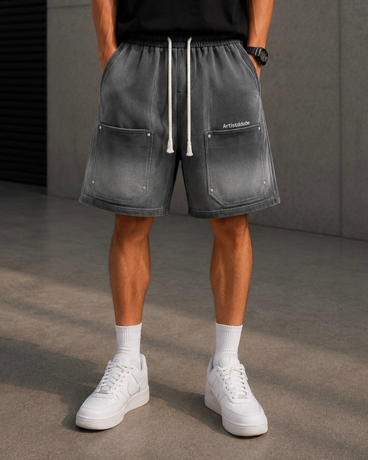 Utility Shorts – Washed Gray